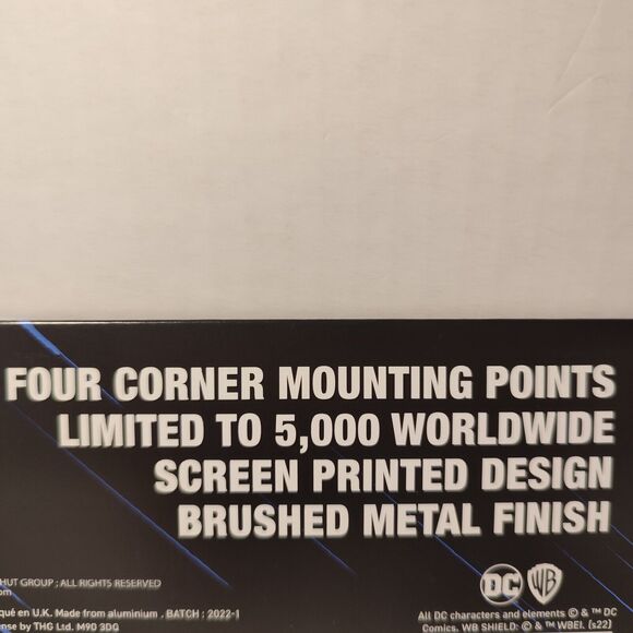 Batman Batmobile Schematic Fan Plate Official DC Limited Edition Collectible - Picture 2 of 4